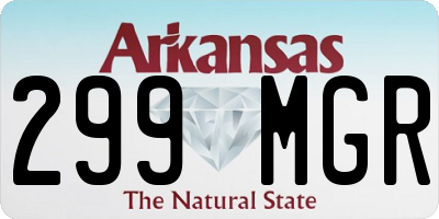 AR license plate 299MGR