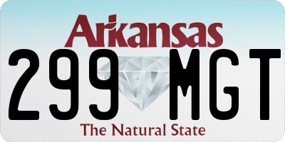 AR license plate 299MGT