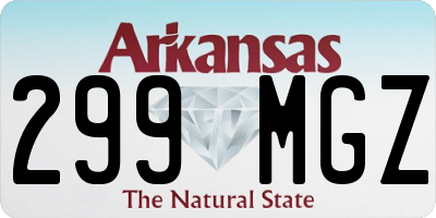 AR license plate 299MGZ