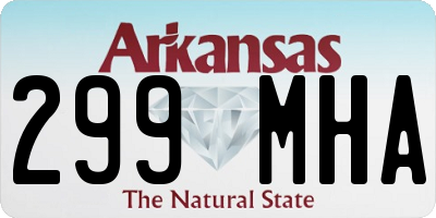 AR license plate 299MHA