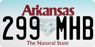 AR license plate 299MHB