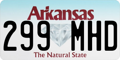 AR license plate 299MHD