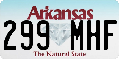 AR license plate 299MHF