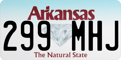 AR license plate 299MHJ