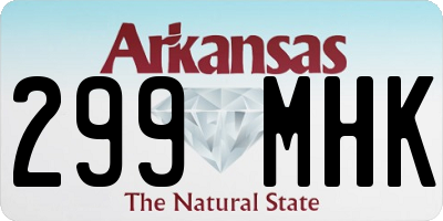 AR license plate 299MHK