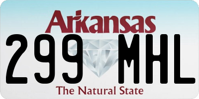 AR license plate 299MHL