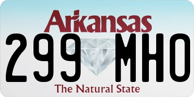 AR license plate 299MHO