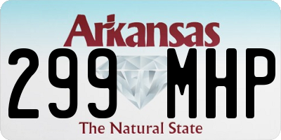 AR license plate 299MHP