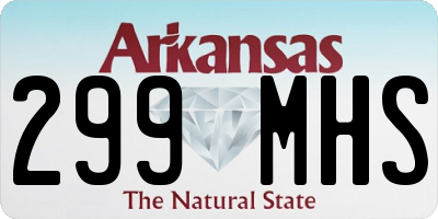 AR license plate 299MHS