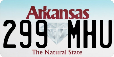 AR license plate 299MHU