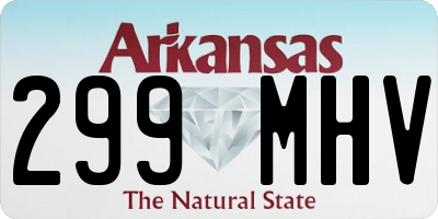 AR license plate 299MHV