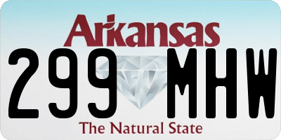 AR license plate 299MHW