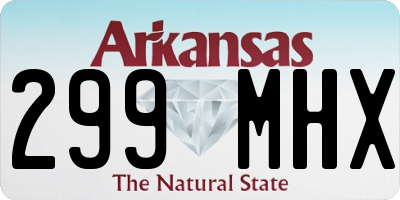 AR license plate 299MHX