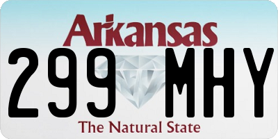 AR license plate 299MHY