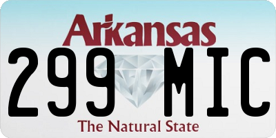 AR license plate 299MIC