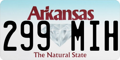 AR license plate 299MIH