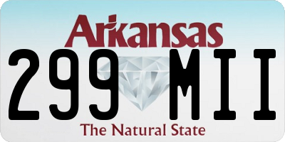 AR license plate 299MII