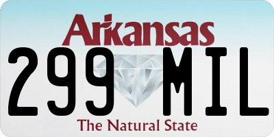AR license plate 299MIL