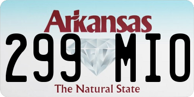 AR license plate 299MIO