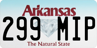AR license plate 299MIP