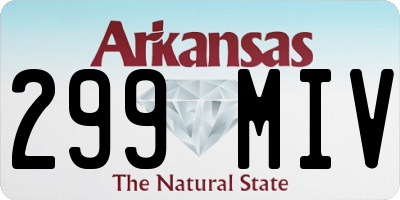 AR license plate 299MIV