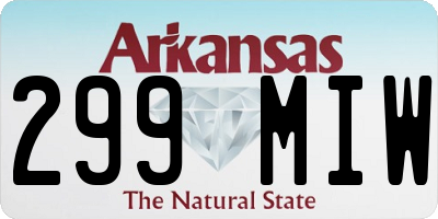AR license plate 299MIW