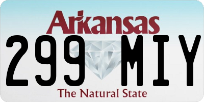 AR license plate 299MIY