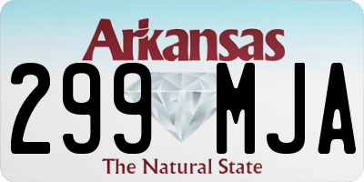 AR license plate 299MJA
