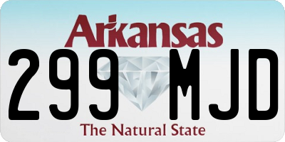 AR license plate 299MJD
