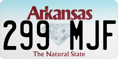 AR license plate 299MJF