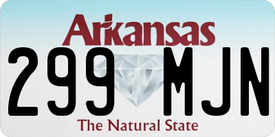 AR license plate 299MJN