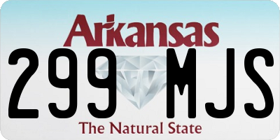 AR license plate 299MJS
