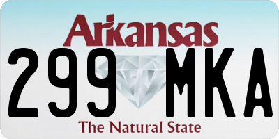 AR license plate 299MKA