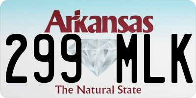 AR license plate 299MLK