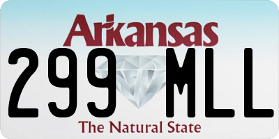 AR license plate 299MLL