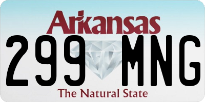 AR license plate 299MNG