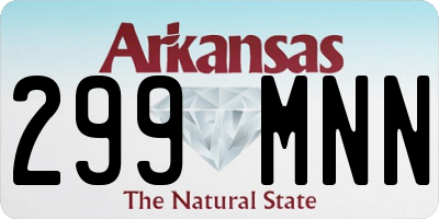 AR license plate 299MNN