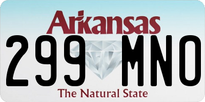 AR license plate 299MNO