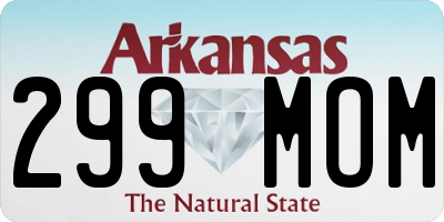 AR license plate 299MOM