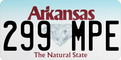 AR license plate 299MPE