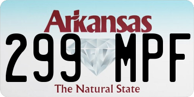AR license plate 299MPF