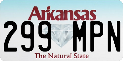 AR license plate 299MPN