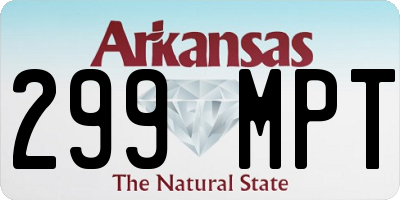AR license plate 299MPT