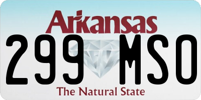 AR license plate 299MSO