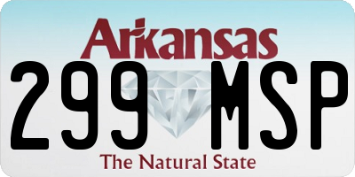 AR license plate 299MSP