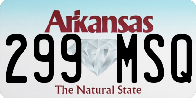 AR license plate 299MSQ