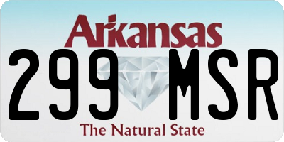AR license plate 299MSR