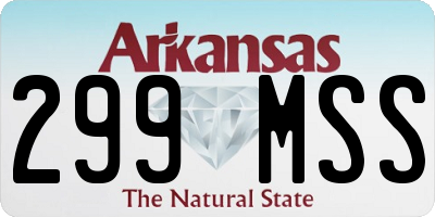 AR license plate 299MSS