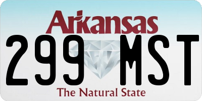 AR license plate 299MST
