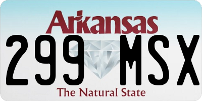 AR license plate 299MSX